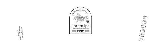 Promoot en informeer je café met een helder, zwart-wit embleemlogo