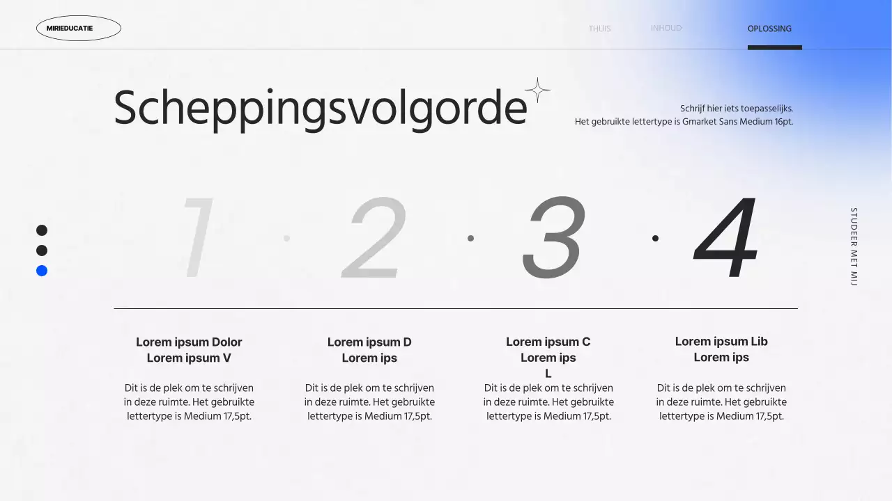 Kitscherige projectopdracht met paarse kleurverlopen