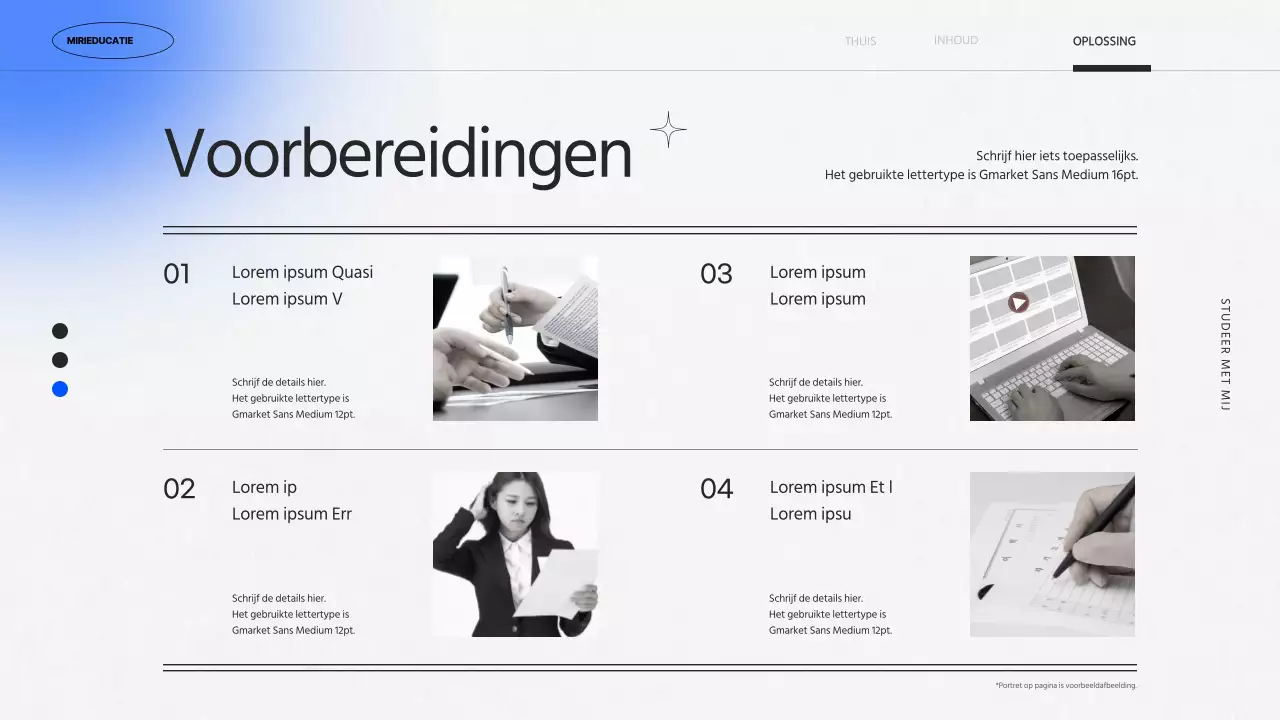 Kitscherige projectopdracht met paarse kleurverlopen