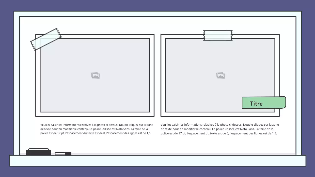 Kit de présentation de tableaux éducatifs colorés