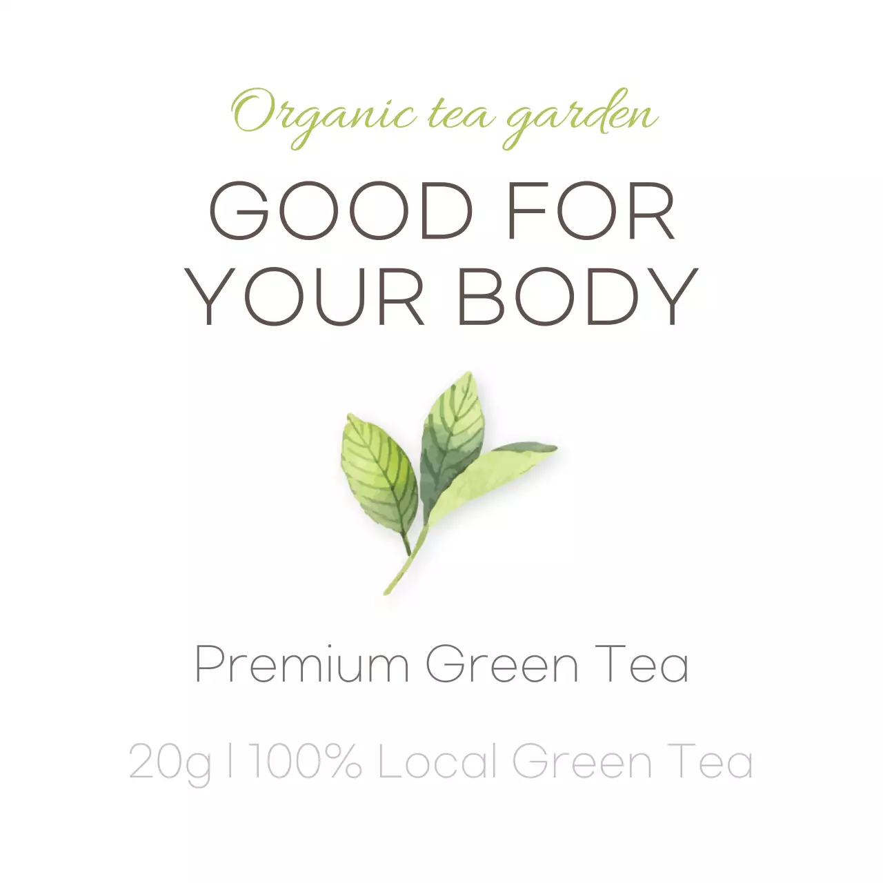 Green Clean Tea Promotion Instagram Post