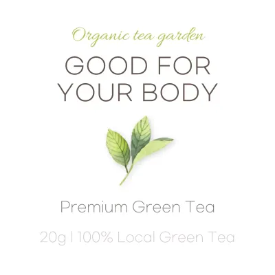 Green Clean Tea Promotion Instagram Post