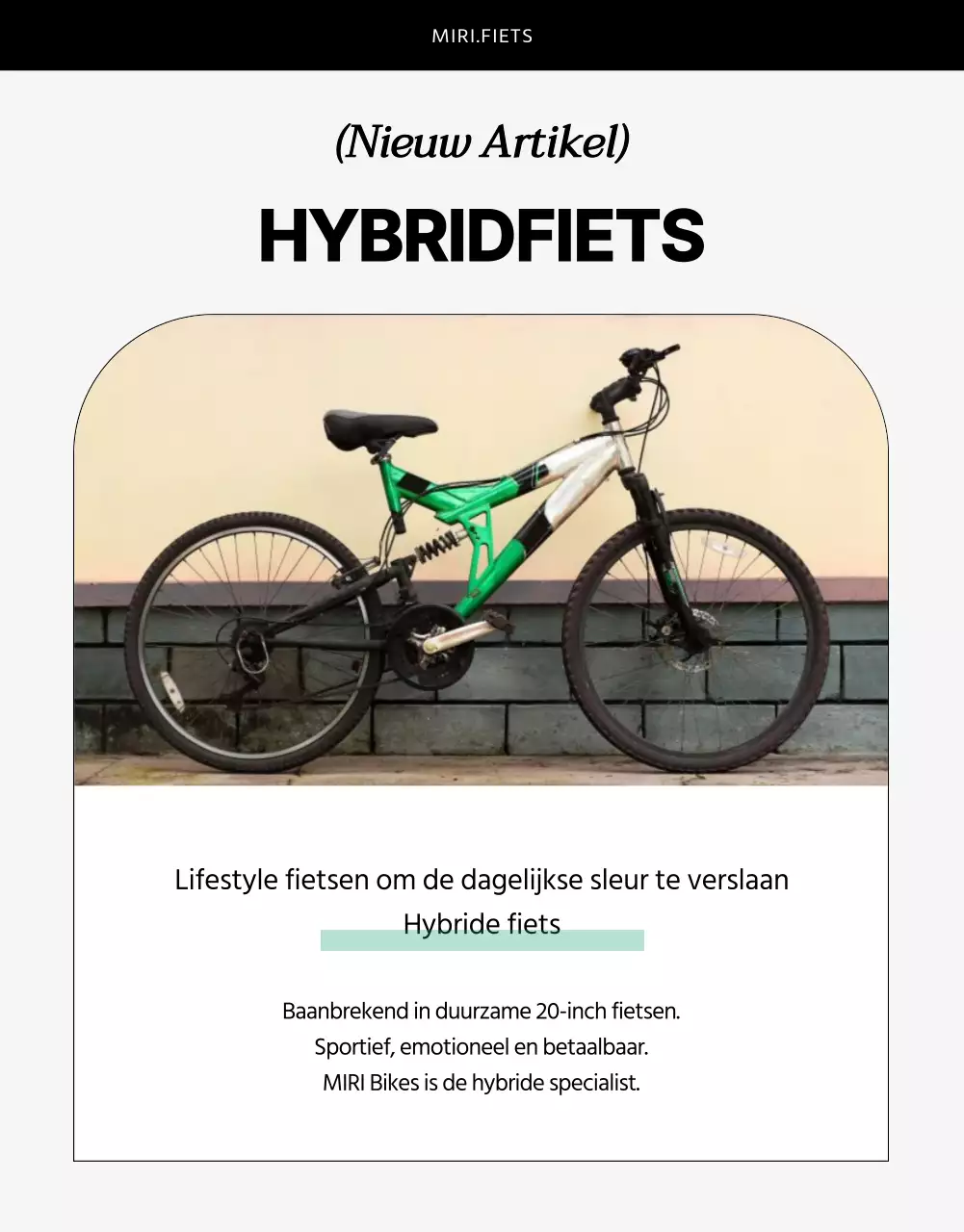 Fietsevenement met grijze achtergrond en strakke lijnen