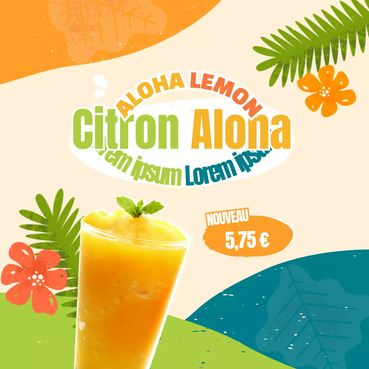 Nouveau menu d'été du Café