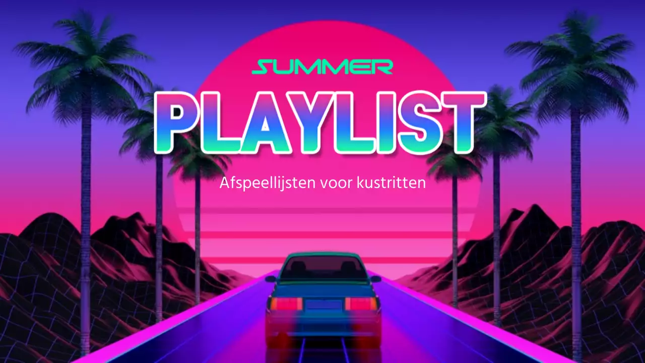 Afspeellijst voor een neonkleurige zomerse rit langs de kust