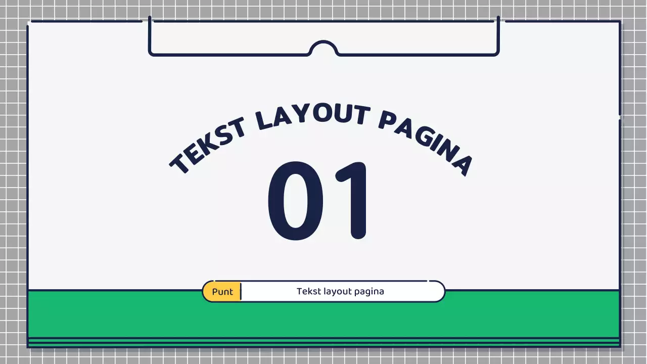 Presentatie over het ontwerpen van schattige basispictogrammen in groen en geel