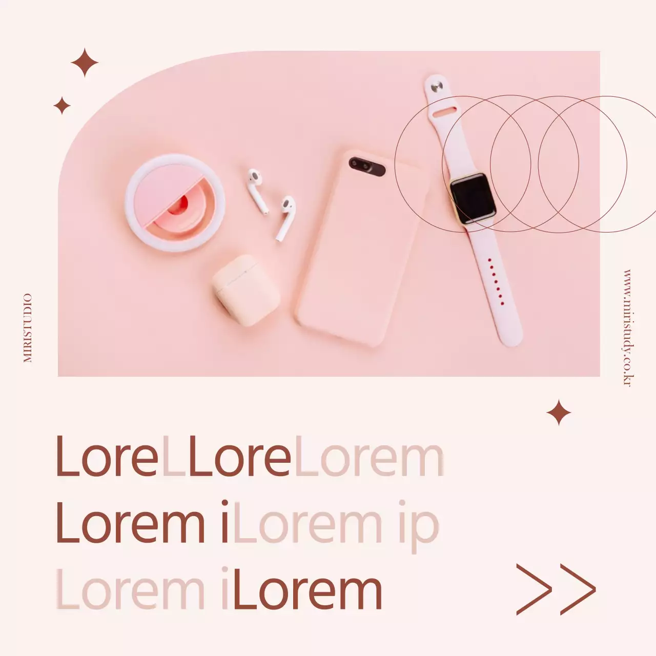 Promocionar artículos electrónicos de regalo de color rosa