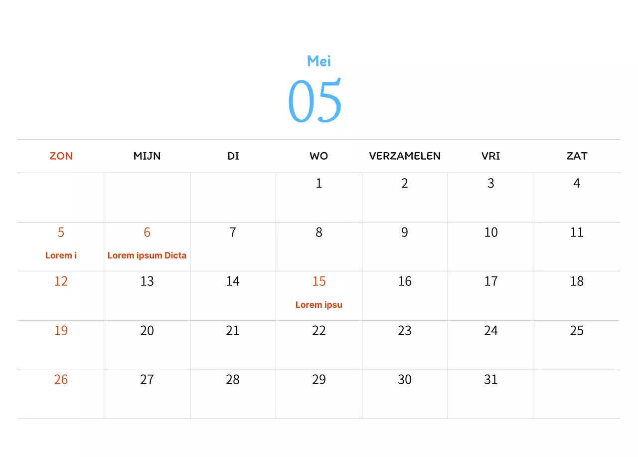 Stempelillustraties met een warm concept