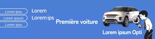 Photo bleu propre promouvant les ventes de voitures d'occasion