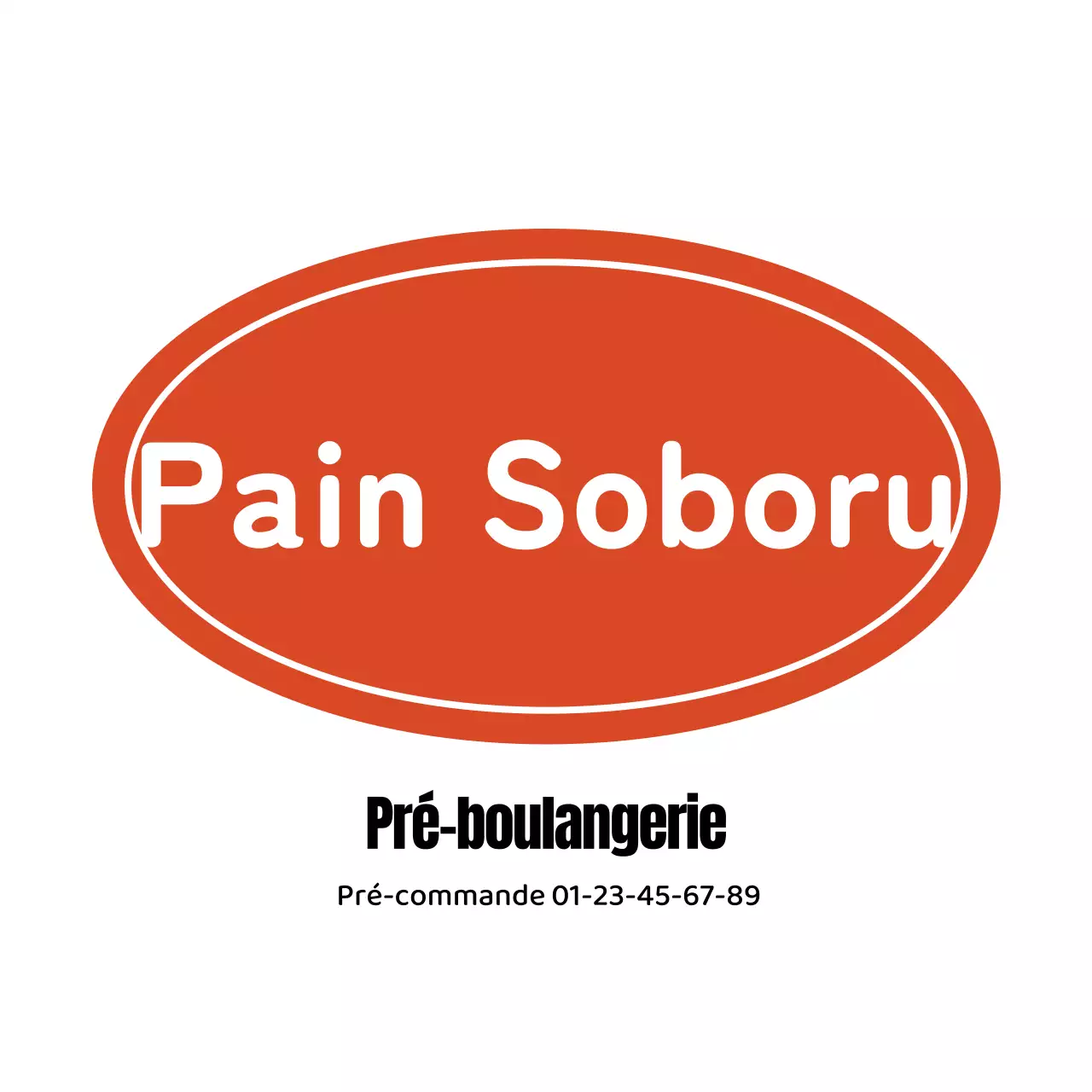 Autocollants rouges pour boulangerie