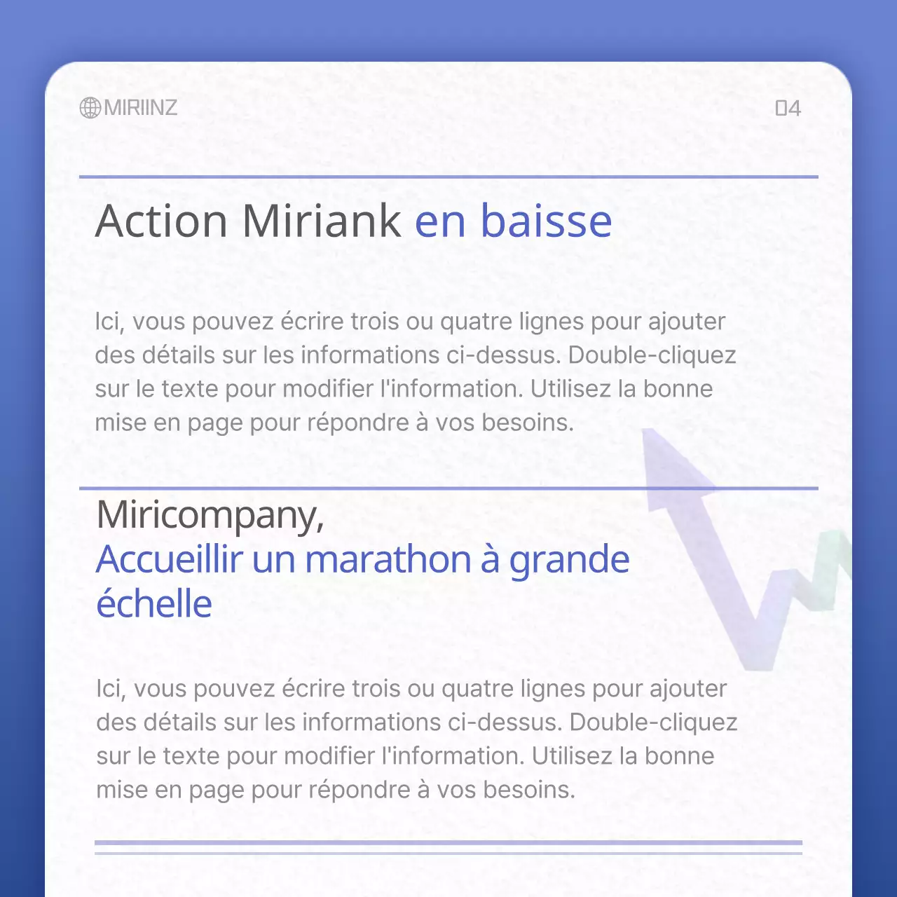 Carte de texture papier en bleu et grisConcept NewsClipping