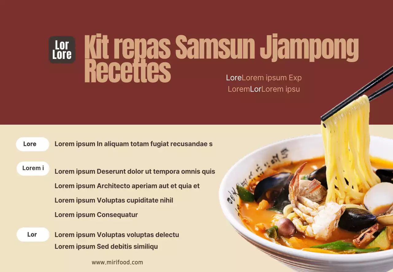 Photographie alimentaire Intense Kit repas chinois Recette Gâteau de riz Memo