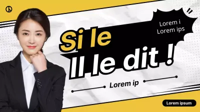 Informatif avec un thème de bande dessinée jaune