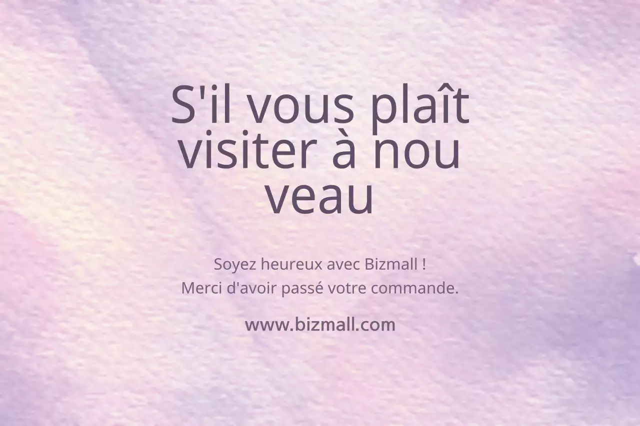 N'hésitez pas à revenir