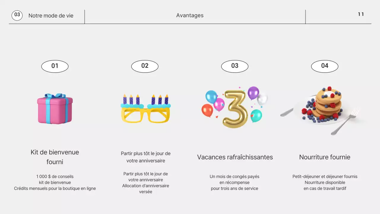 Monotone Simple 3D Graphique Corporate Newcomer Company Life Guide