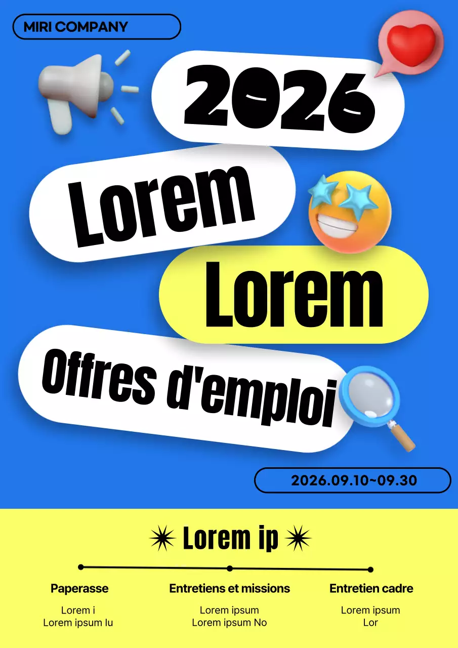 Promouvoir les stages d'été kitsch en bleu