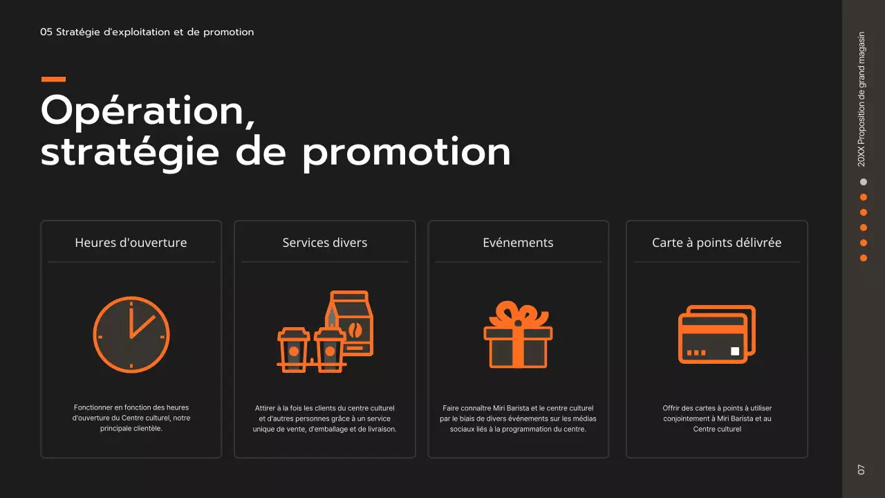 Brown Simple Department Store Proposition de présentation pour un café