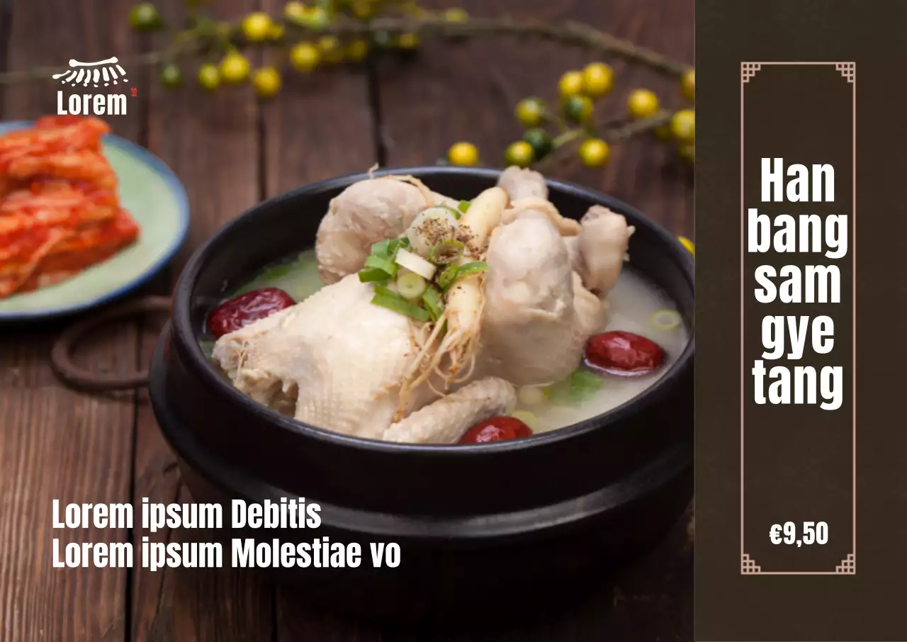 Full-image shabu-shabu landschapsposter