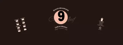 Black Pink Neat Symbols Cafe