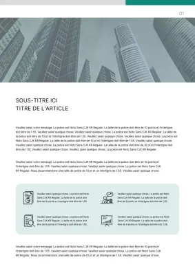 Un rapport de recherche simple et concis en vert