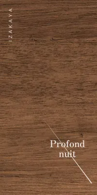 Design Izakaya avec kanji gris clair et lignes diagonales