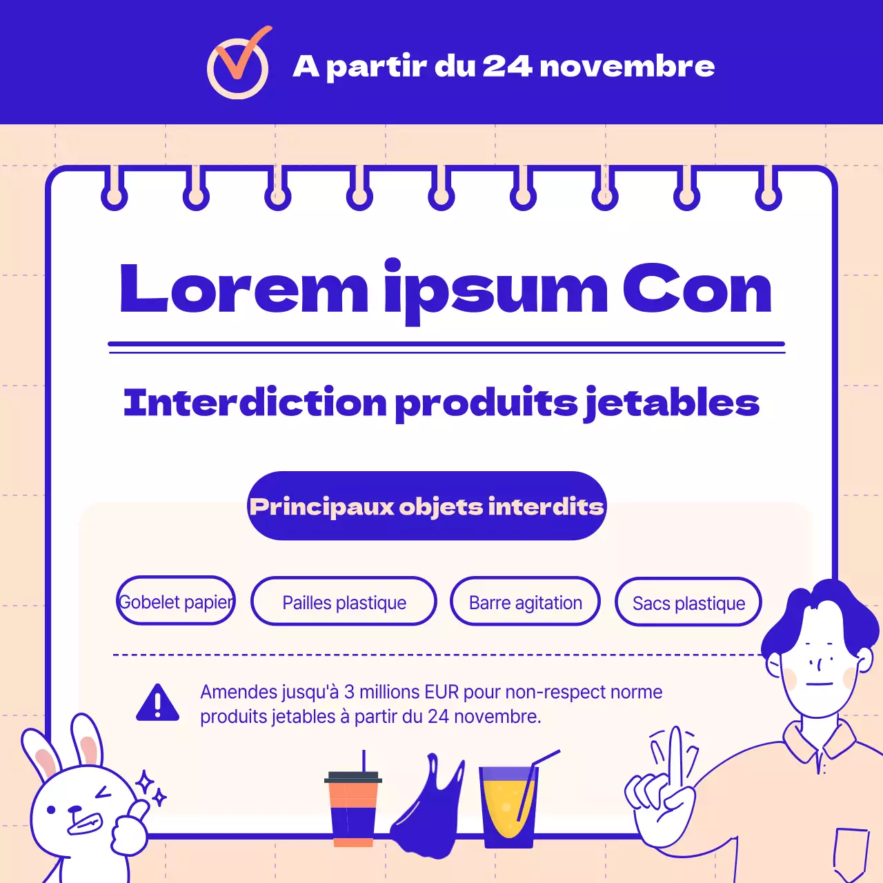 Présentation de la politique qui a été modifiée depuis cette année, qui est claire en bleu et en rose.