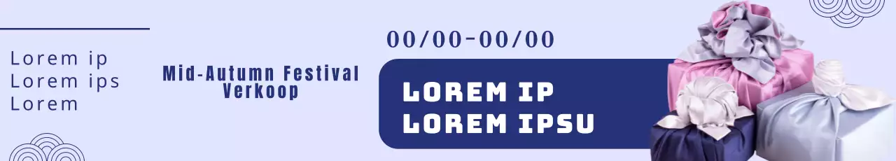 Midwinter sale banner met marine tekst op een paarse achtergrond