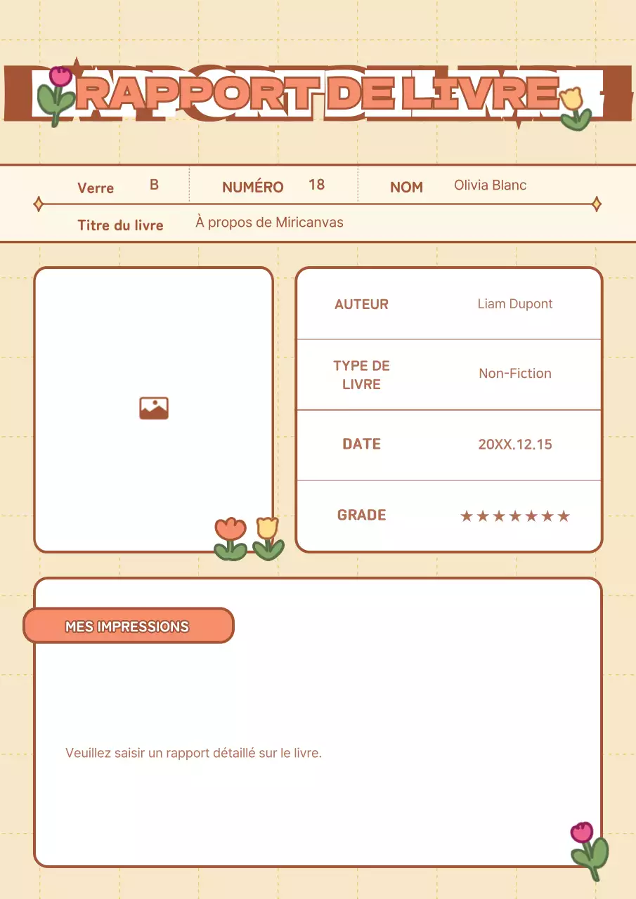 Rapports d'apprentissage par l'expérience avec de jolies illustrations