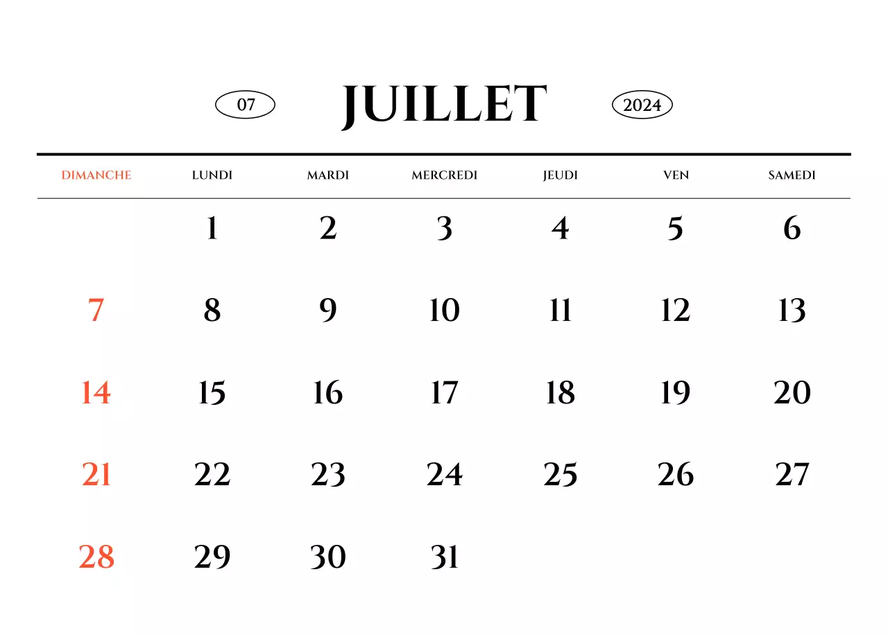 Calendrier mural de style simple avec un concept de photographie de voyage émotionnelle en noir et blanc