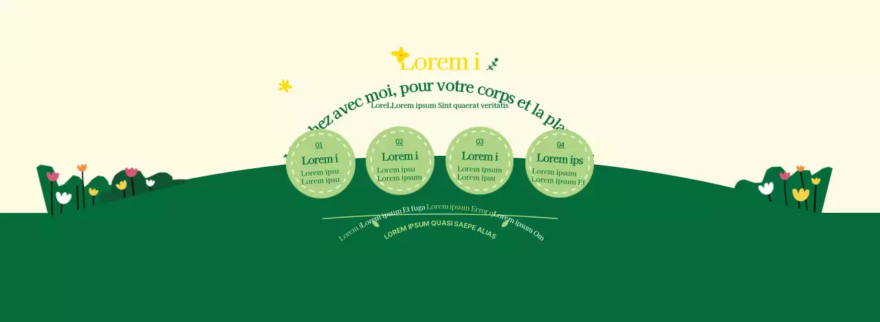 A propos de la campagne verte et jaune pour un style propre de marche au travail