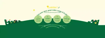 A propos de la campagne verte et jaune pour un style propre de marche au travail