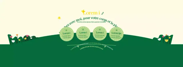 A propos de la campagne verte et jaune pour un style propre de marche au travail