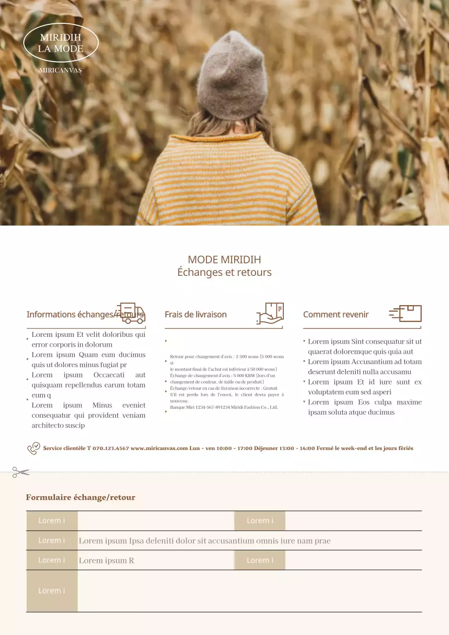 Retour des échanges bruns et simples