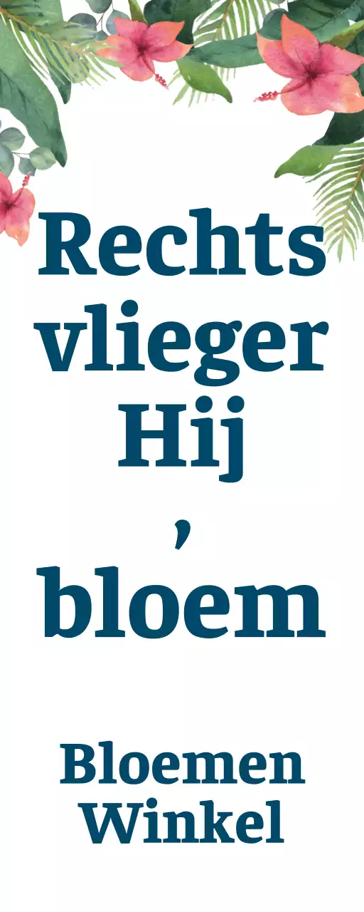 Toevallige bloemen in gedempte kleuren Een eenvoudig uithangbord met bloemenwinkeltekst en bloemenillustraties.
