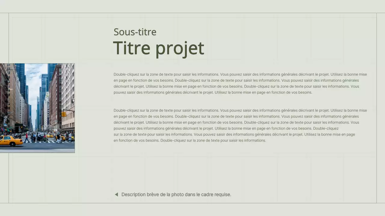 Le portfolio d'un spécialiste du marketing de contenu avec un concept de grille simple et vert