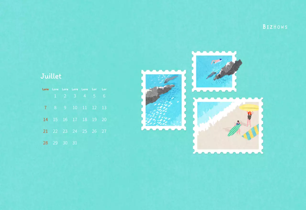 Illustrations de timbres avec un concept chaleureux