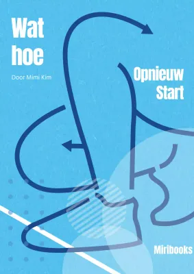 Blauwe achtergrond dynamische lijnen boekomslag