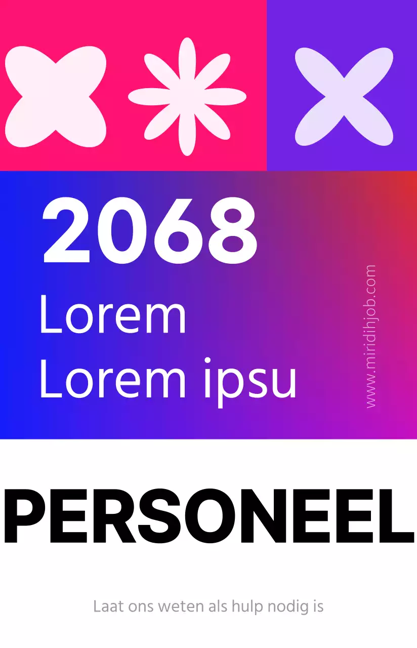 Fancy beurs personeelskaarten