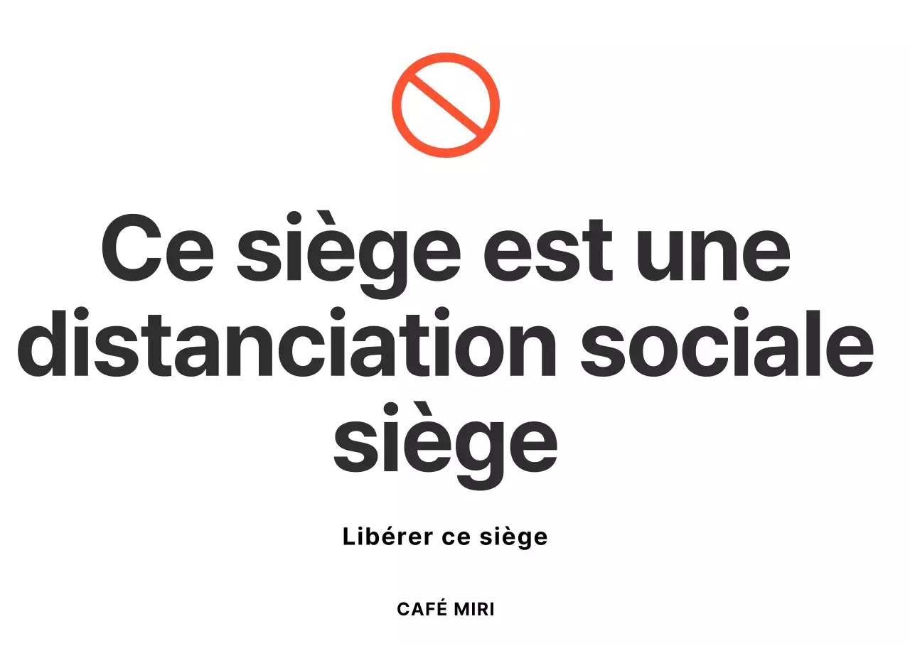 Support acrylique simple pour les panneaux d'éloignement social