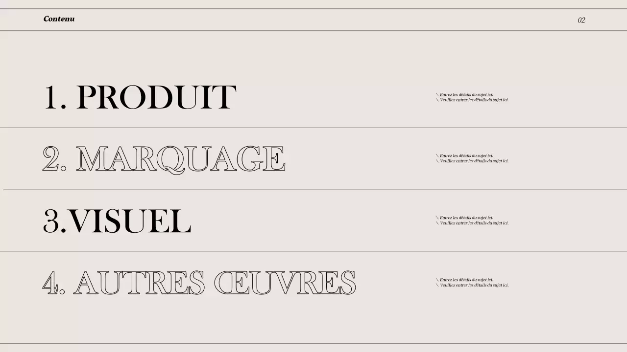 Portefeuille conceptuel aux lignes épurées en blanc cassé et noir