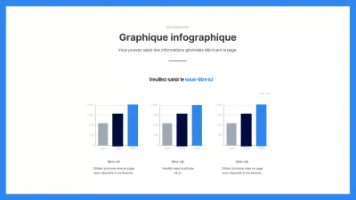 Graphique à barres du concept de démarrage en bleu