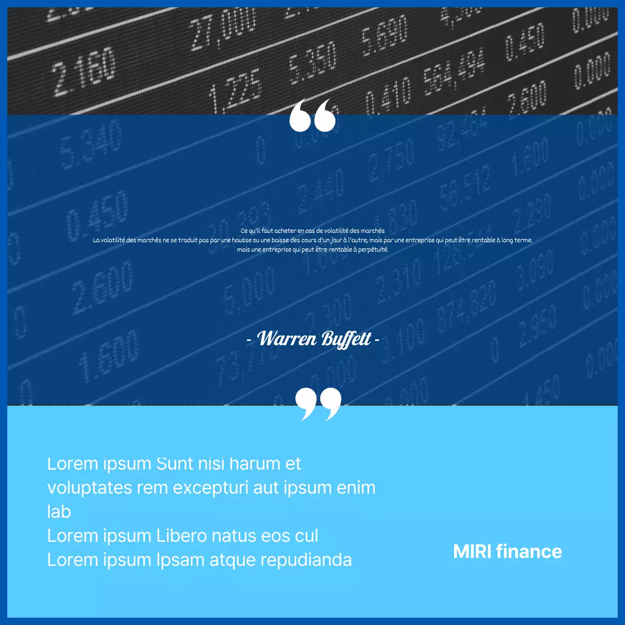 Surligner les illustrations et les photos en bleu Glossaire des termes boursiers