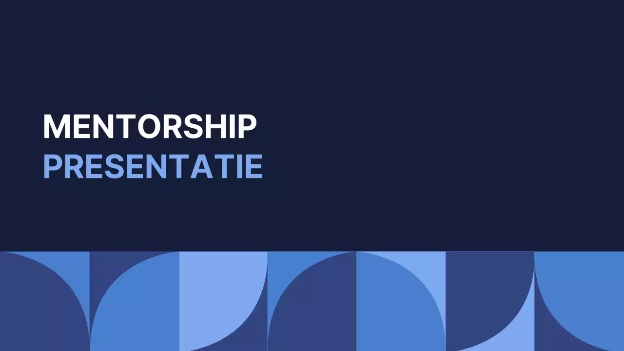 Een eenvoudige blauwe en lichtblauwe sollicitatiebrief voor een mentorafdeling