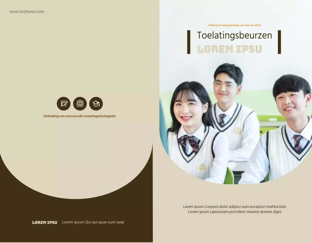 Informatie over bruinkleurige specialistische scholen voor universitaire toelatingsexamens