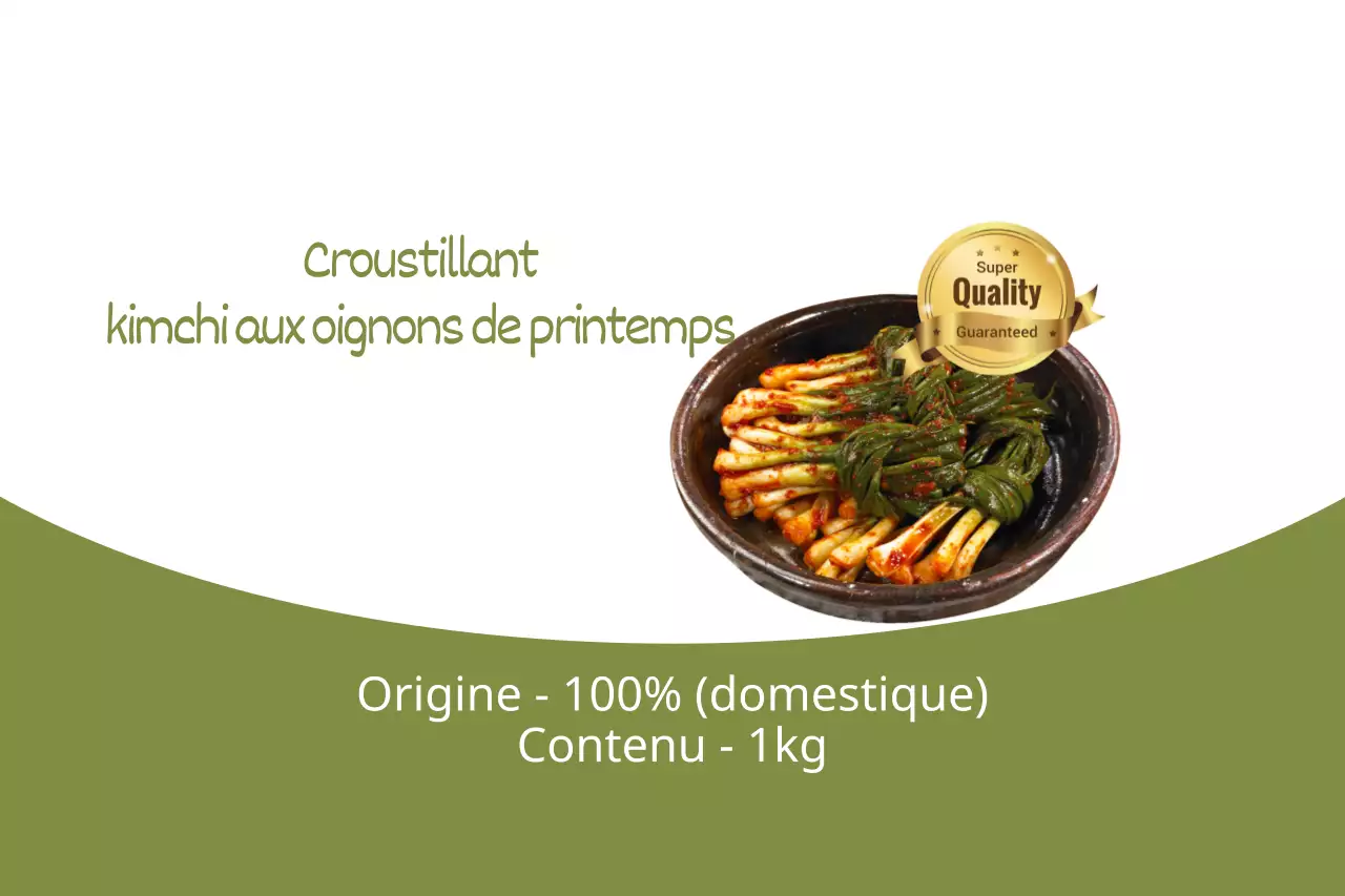 Kimchi croustillant aux oignons de printemps