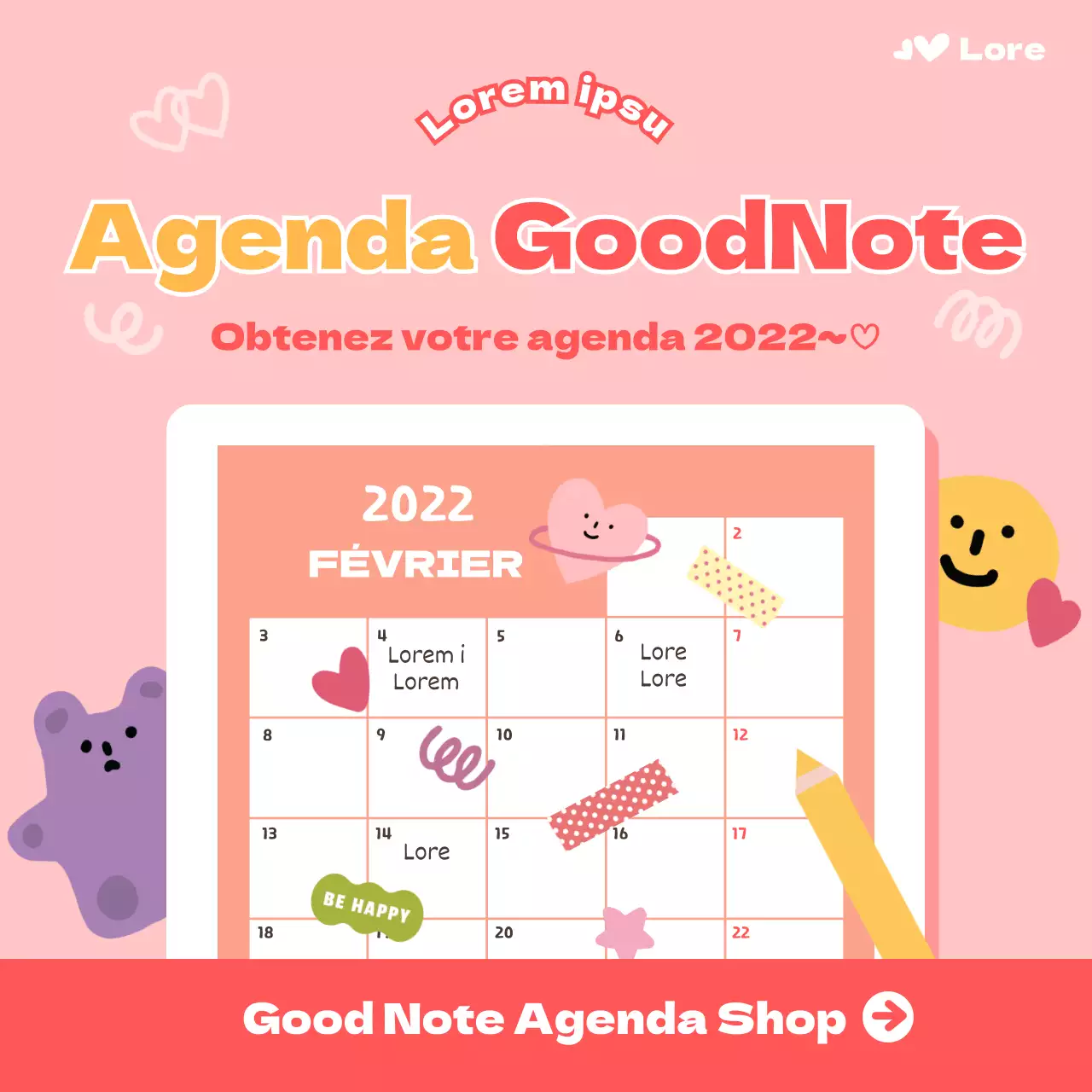 Goodreads en rose sur les médias sociaux