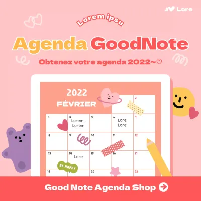 Goodreads en rose sur les médias sociaux