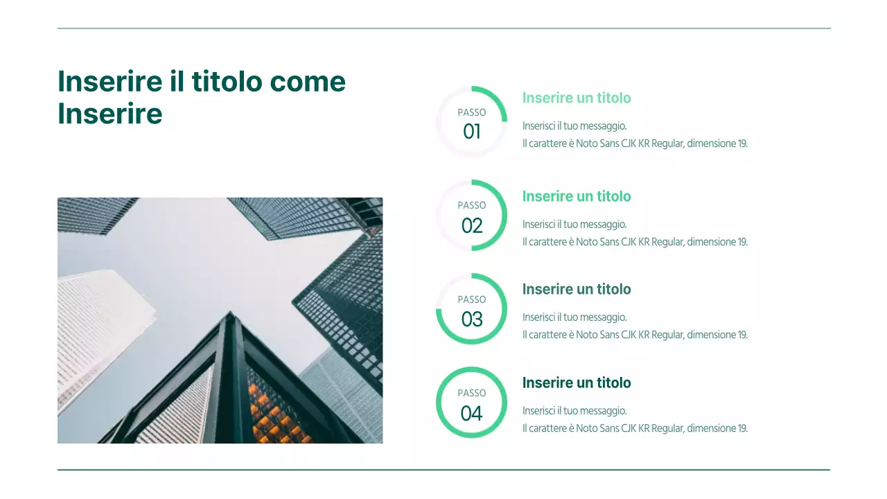 Concetto di agenda aziendale in verde sfumato