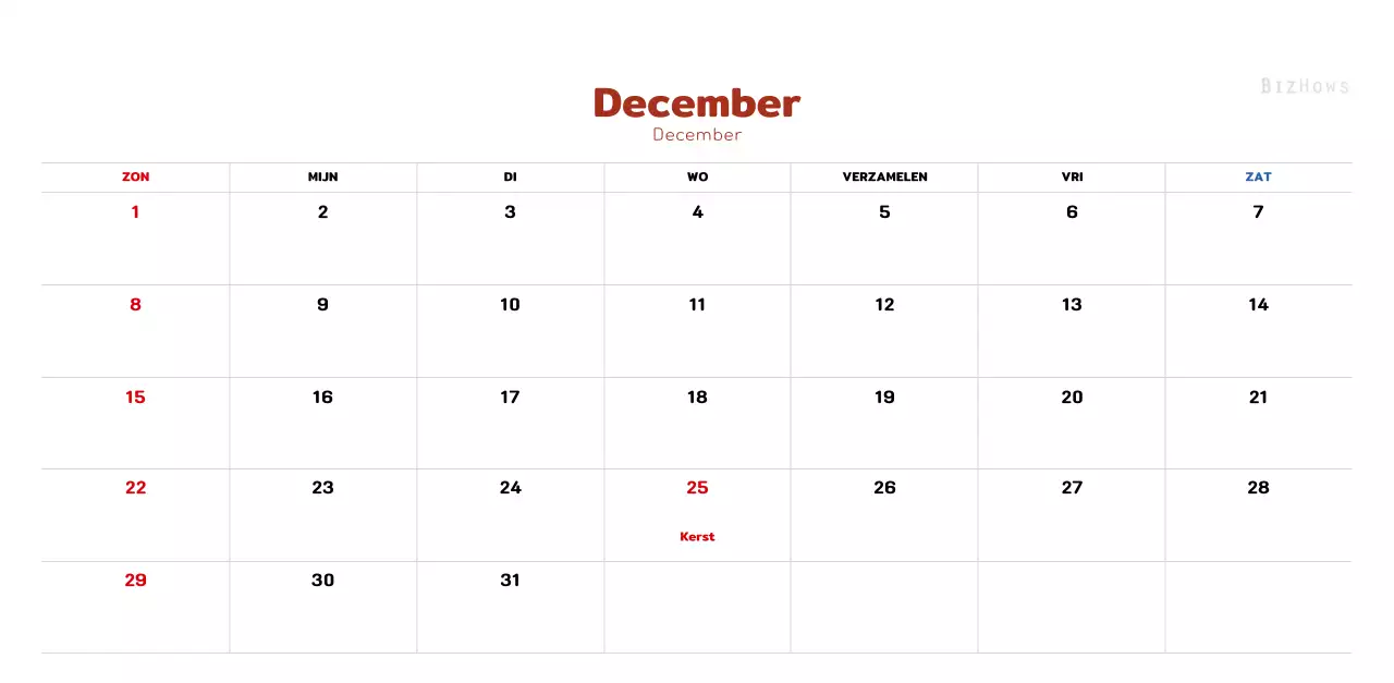 Een warme, geïllustreerde nieuwjaarskalender