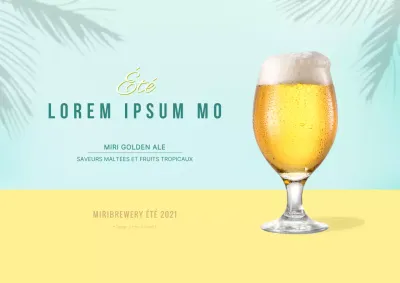 Simple Craft Beer Street Poster